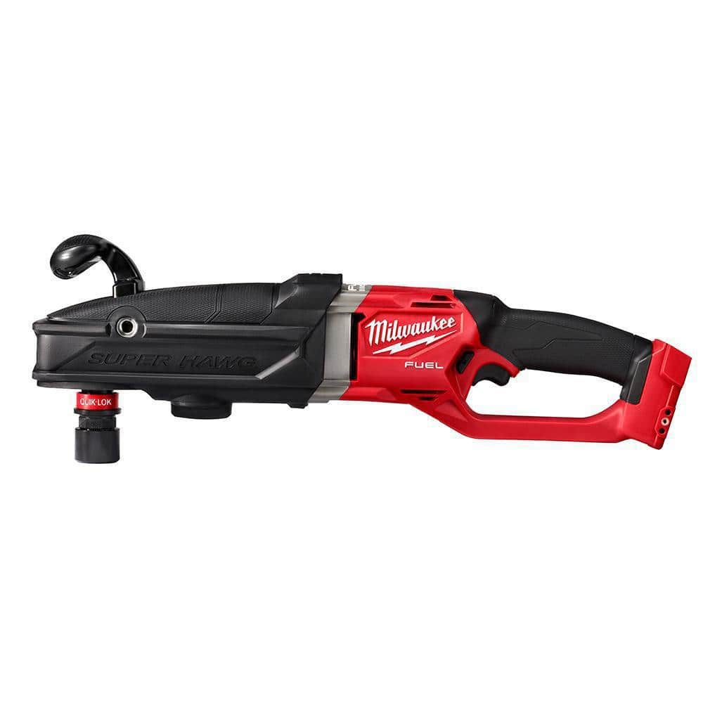 Milwaukee M18 FUEL 18-Volt Lithium-Ion Brushless Cordless GEN 2 SUPER HAWG 7/16 in. Right Angle Drill with M18 FUEL Hackzall