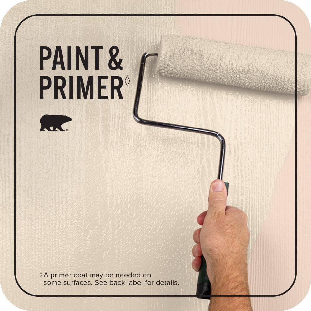BEHR PREMIUM PLUS 1 gal. #OR-W03A Peach Meringue Flat Exterior Paint & Primer (3)