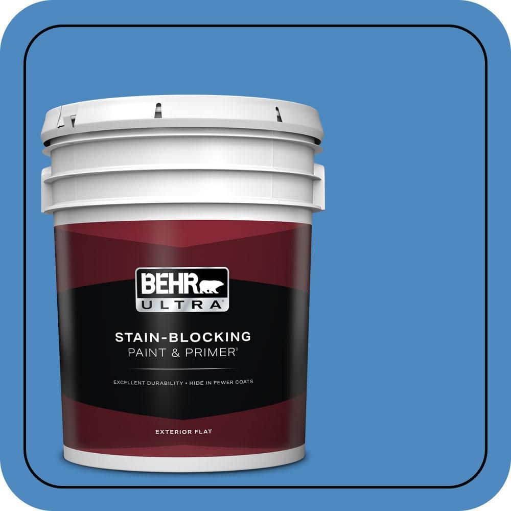 BEHR ULTRA 5 gal. #P520-5 Boat House Flat Exterior Paint & Primer