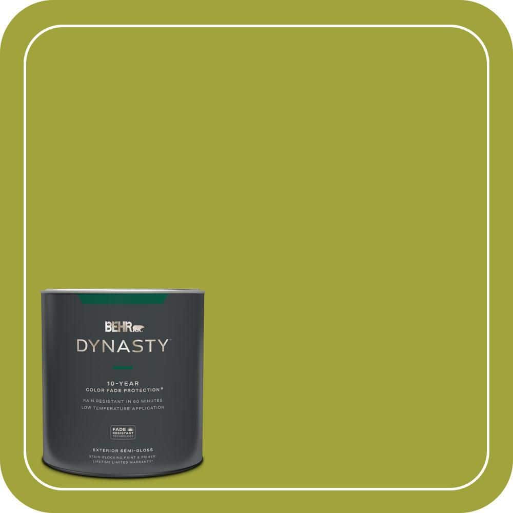 BEHR DYNASTY 1 qt. #S-H-400 Rolling Hills Semi-Gloss Exterior Stain-Blocking Paint & Primer