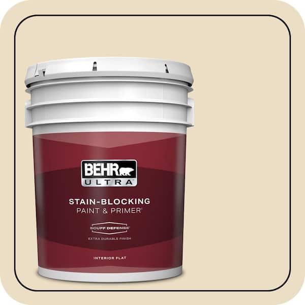 BEHR PREMIUM PLUS #22 Navajo White Flat Low Odor & Primer (4)