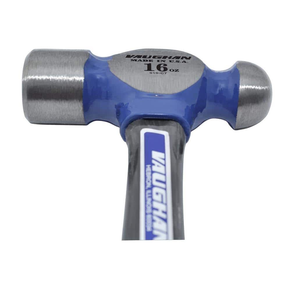 Vaughan 16 oz. Steel Ball Pein Hammer with 13 in. Fiberglass Handle (3)