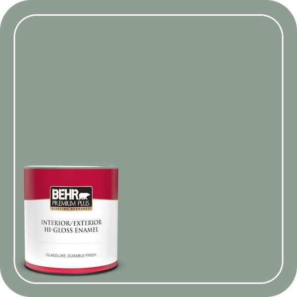 BEHR PREMIUM PLUS #ICC-104 Balsam Fir Interior/Exterior Paint & Primer Color Sample (3)