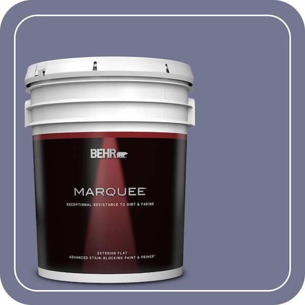 BEHR MARQUEE 5 gal. #MQ5-07 Little Theater Flat Exterior Paint & Primer (2)