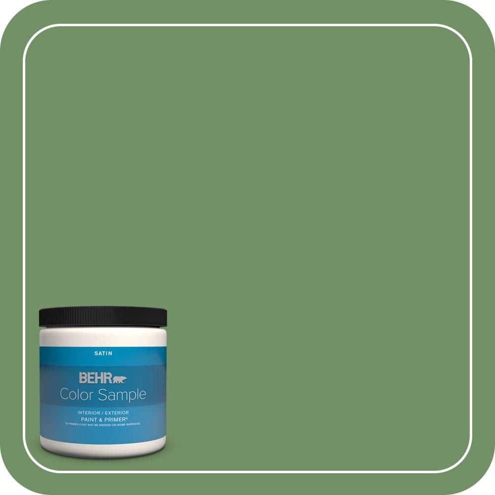 BEHR PREMIUM PLUS #M400-6A Mossed Opportunity Interior/Exterior Paint & Primer Color Sample (1)