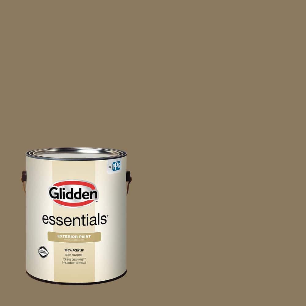 Glidden Essentials 1 gal. PPG1097-6 Rain Barrel Flat Exterior Paint