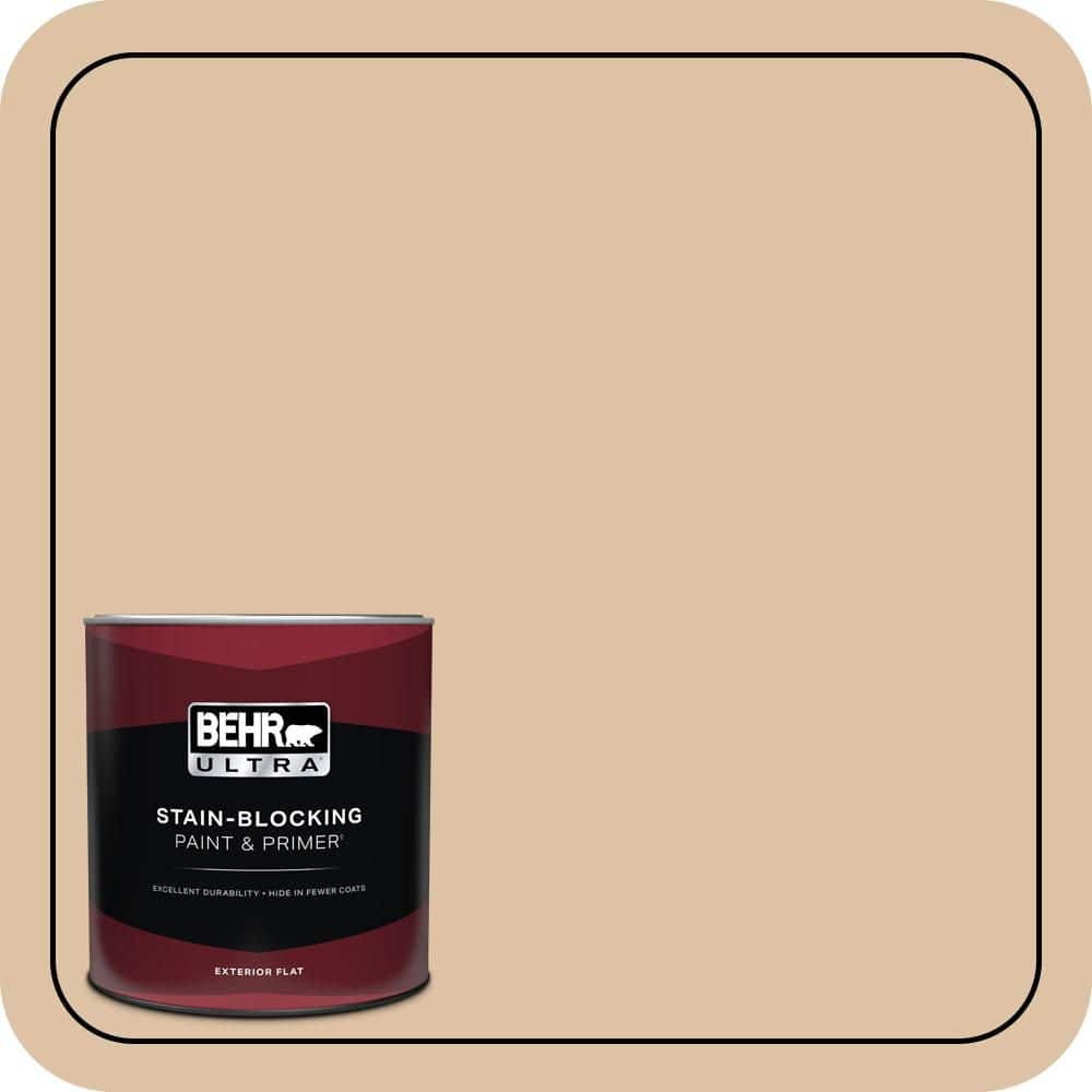 BEHR ULTRA 1 qt. #N280-3 Louvre Flat Exterior Paint & Primer