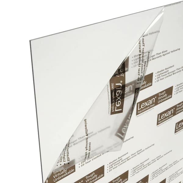 LEXAN 8 in. x 10 in. x 0.093 in. Clear UV Coated Polycarbonate Sheet (2)