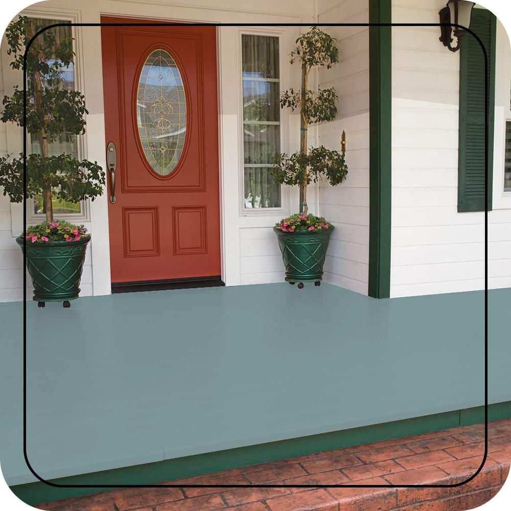 BEHR PREMIUM #500F-5 Low-Lustre Enamel Interior/Exterior Porch and Patio Floor Paint (2)