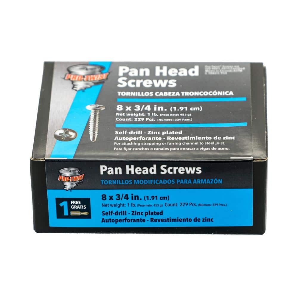 Pro-Twist #6 x 1-1/4 in. #2 Phillips Bugle Head Coarse Thread Self-Drilling Drywall Screws 25 lb. Box