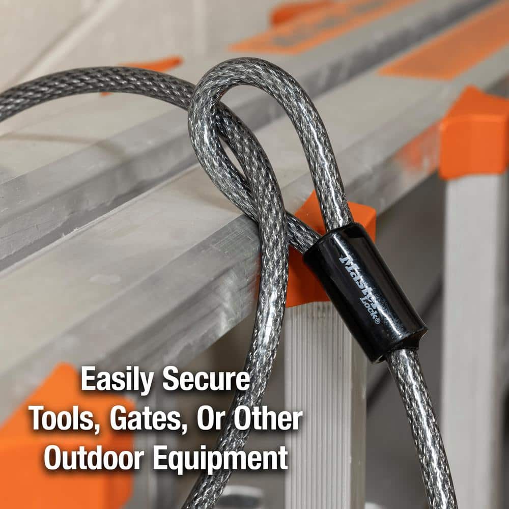 Master Lock Steel Cable with Looped Ends, 30 ft. Long (2)