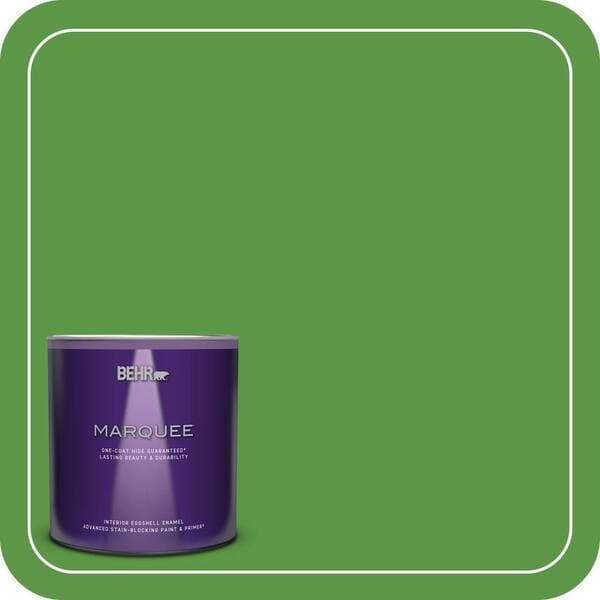 BEHR PREMIUM PLUS #430B-7 Cress Green Enamel Low Odor & Primer (4)