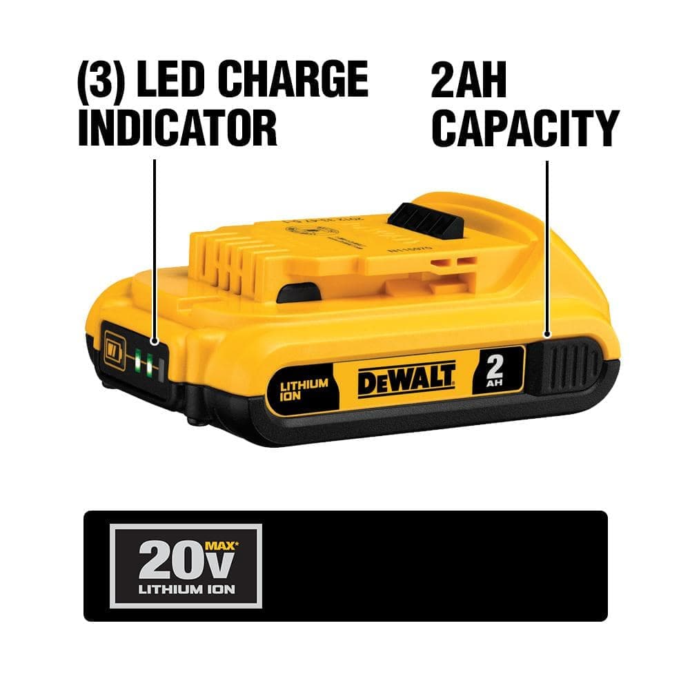 DEWALT 20V MAX Cordless . Circular Saw with 20V MAX Compact Lithium-Ion 2.0Ah Battery (3)