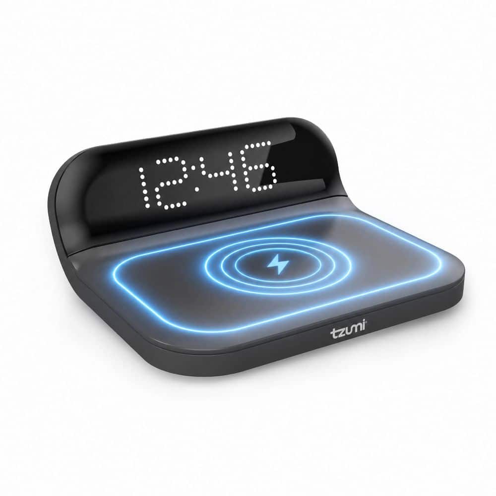 Tzumi Wireless Charging Alarm Clock