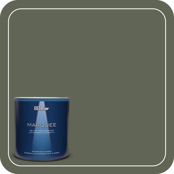 BEHR PREMIUM PLUS #BXC-06 Amazon Foliage Enamel Low Odor & Primer (4)