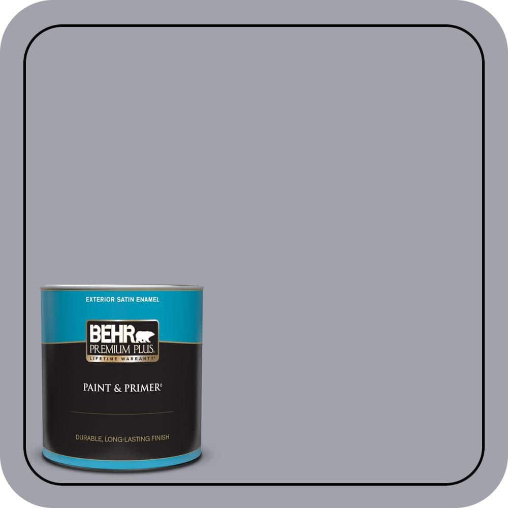BEHR PREMIUM PLUS 1 qt. #MQ5-08 Masterpiece Satin Enamel Exterior Paint & Primer