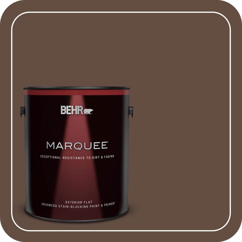 BEHR MARQUEE 1 gal. #S-G-760 Chocolate Coco Flat Exterior Paint & Primer