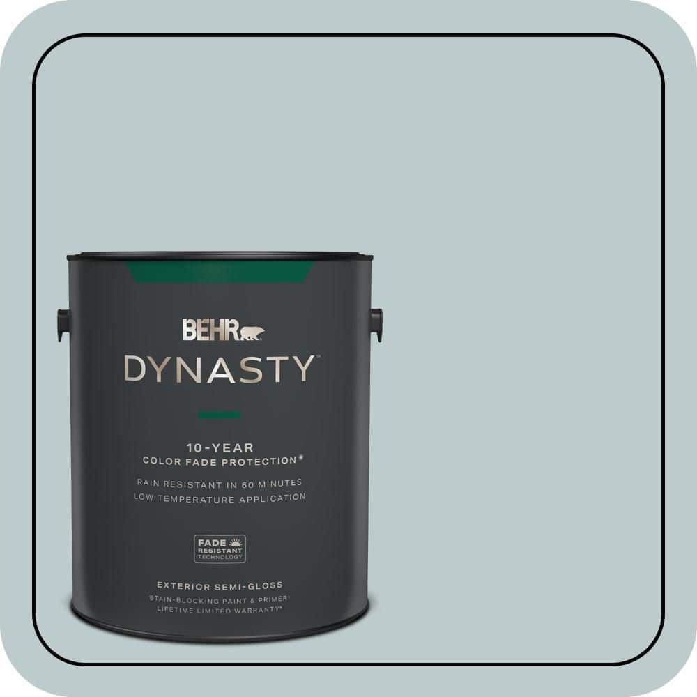 BEHR DYNASTY 1 gal. #N440-2 Urban Raincoat Semi-Gloss Exterior Stain-Blocking Paint & Primer