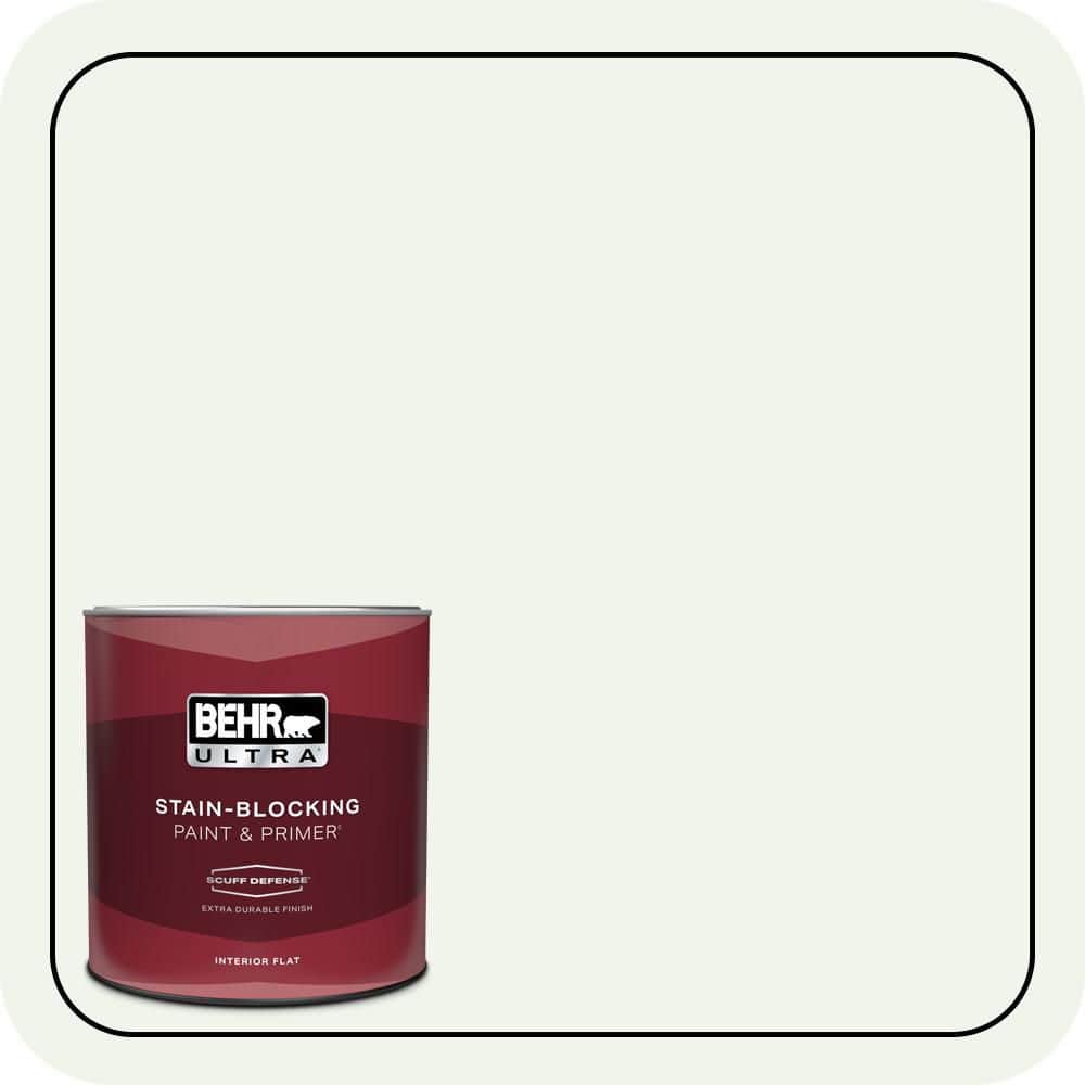 BEHR ULTRA 1 qt. #W-B-510 Frosted Juniper Extra Durable Flat Interior Paint & Primer