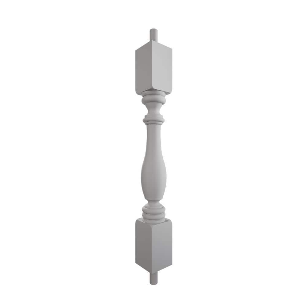 Ekena Millwork Endurathane 500 Series 20 in. H x 2.5 in. W White Resin Stair Baluster (3)