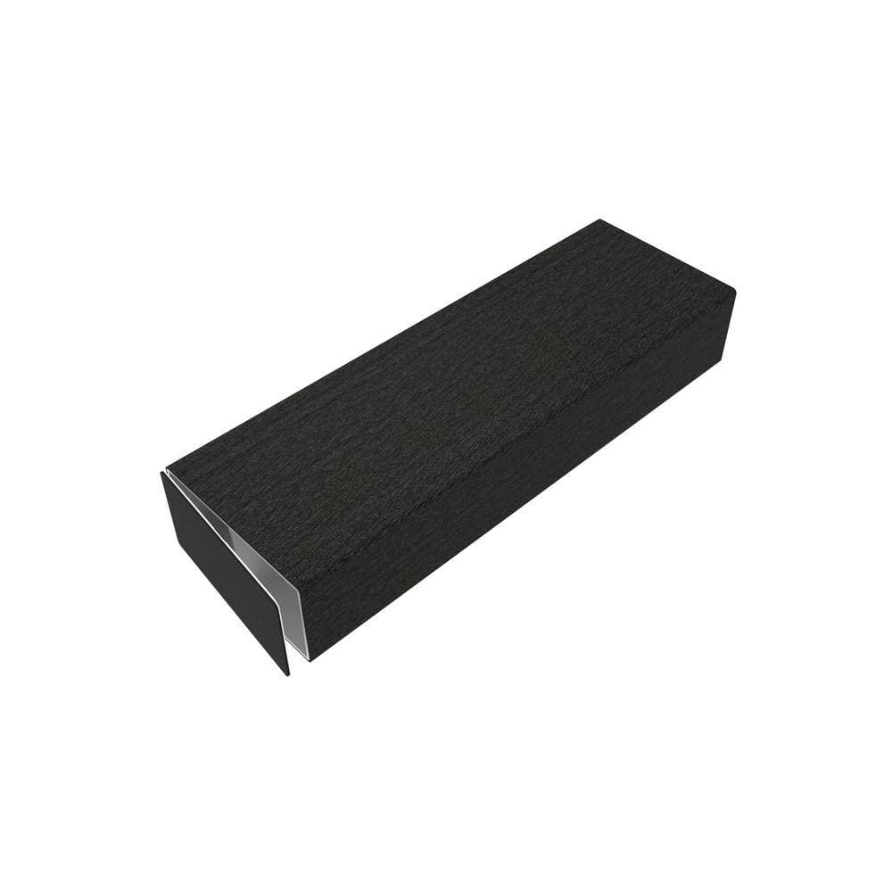 NewTechWood Alusions 2 in. x 4 in. Wood Grain Indian Ebony Composite Aluminum Coextruded End Caps (Bag of 10) (3)