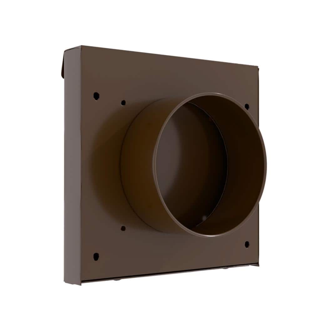 DryerWallVent 4 in. Powder Coated Steel Brown Dryer Vent (3)