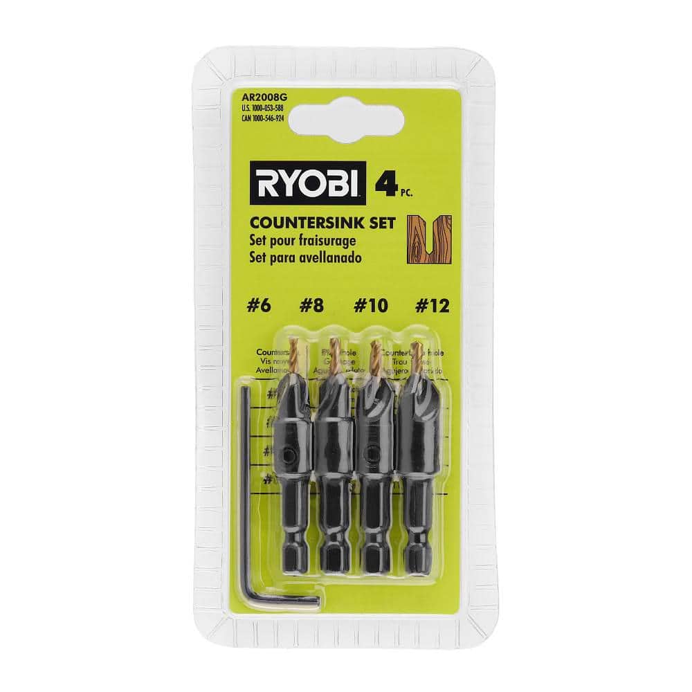 RYOBI SpeedLoad+ 5-Piece Power Groove Countersink Drill Bit Set (3)