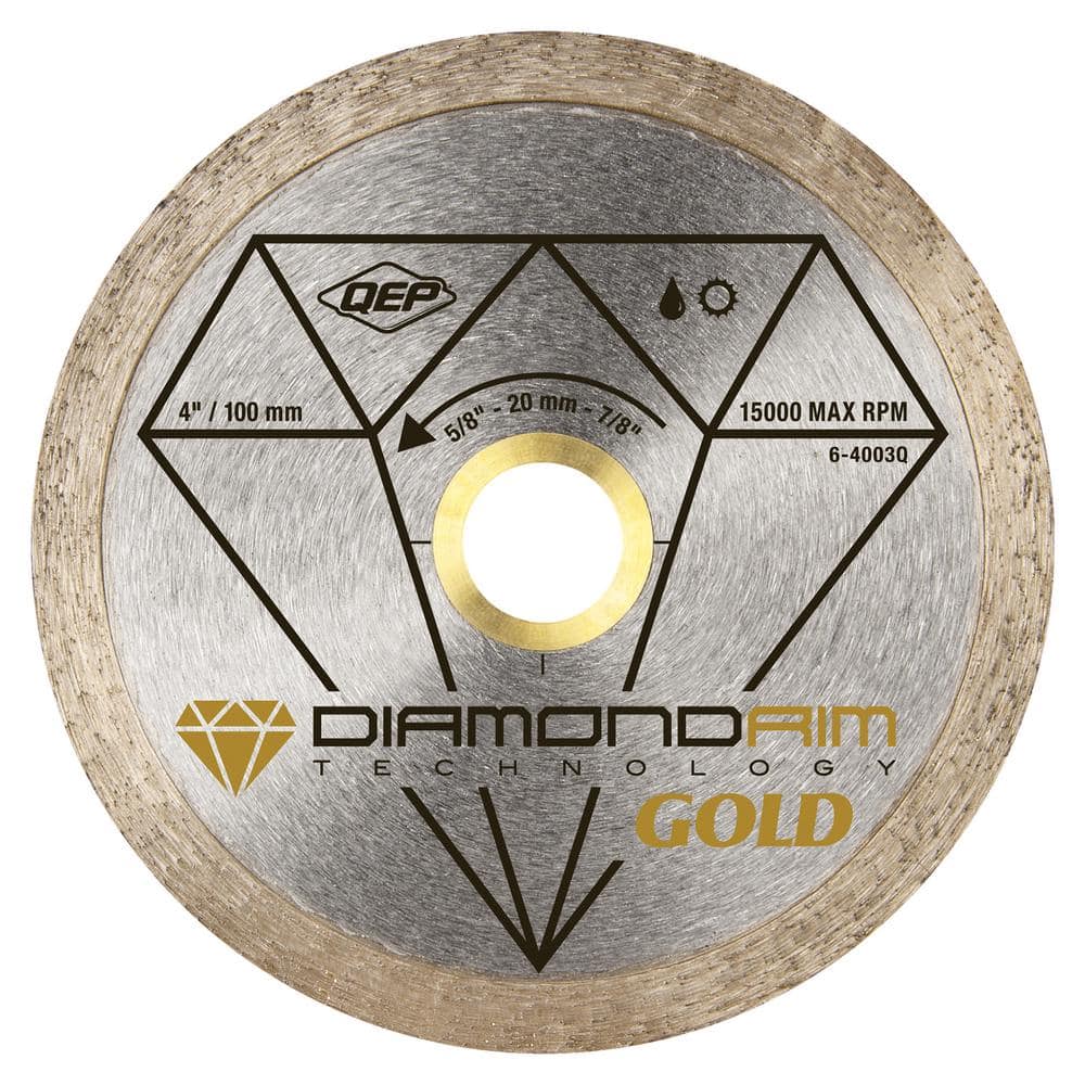 QEP 4 in. Premium Diamond Blade for Wet or Dry Cutting Porcelain and Ceramic Tile