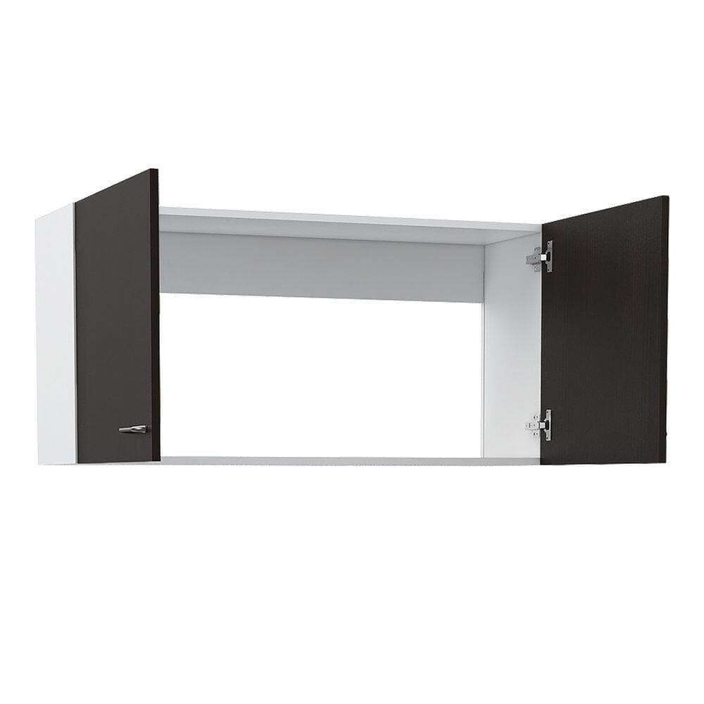 Tahanbath 39.30 in. W x 12.60 in. D x 19.30 in. H Bathroom Storage Wall Cabinet in Black with 2-Door (2)