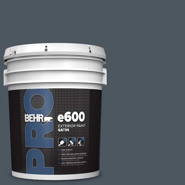 BEHR PRO 5 gal. #N480-7 Midnight Blue Satin Enamel Exterior Paint (2)