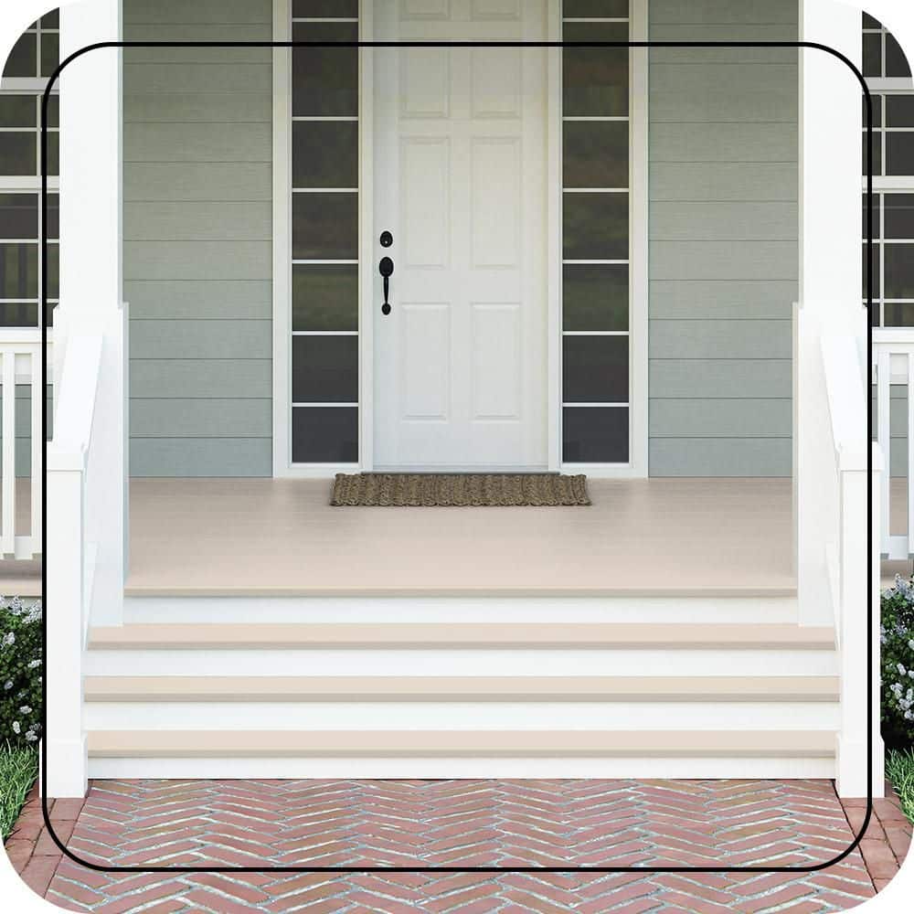 BEHR PREMIUM #W-F-220 Textured Low-Lustre Enamel Interior/Exterior Porch and Patio Anti-Slip Floor Paint (2)