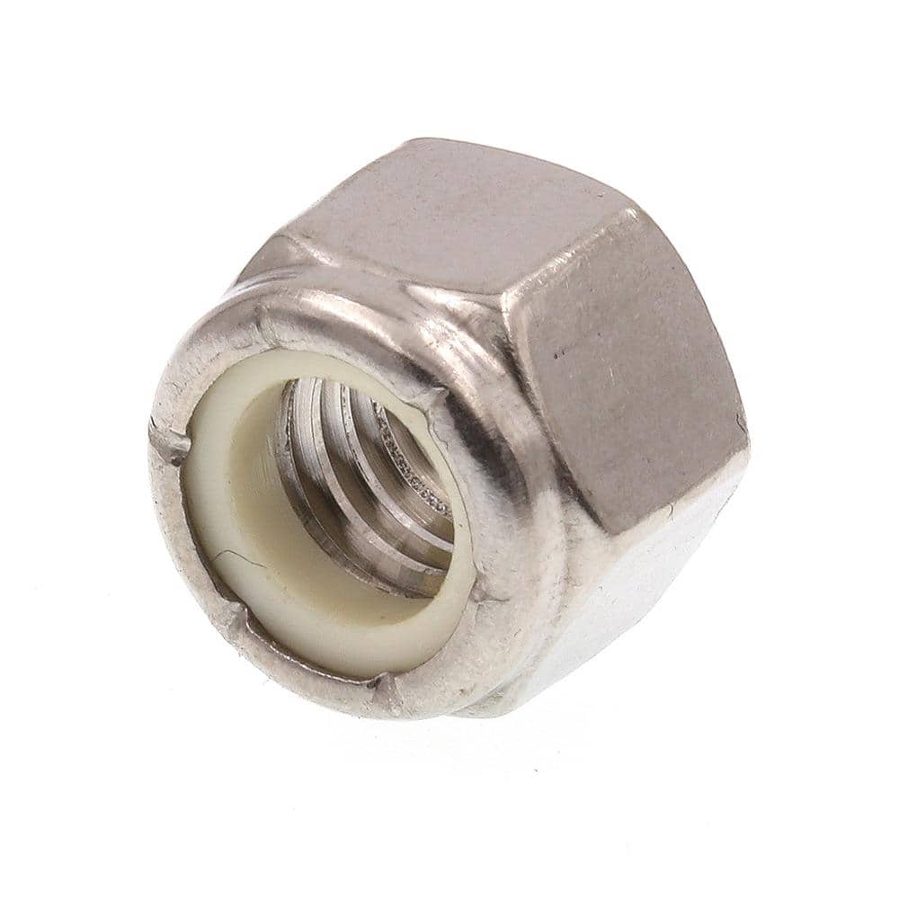 Prime-Line 3/8 in.-16 Grade 18-8 Stainless Steel Nylon Insert Lock Nuts (50-Pack)