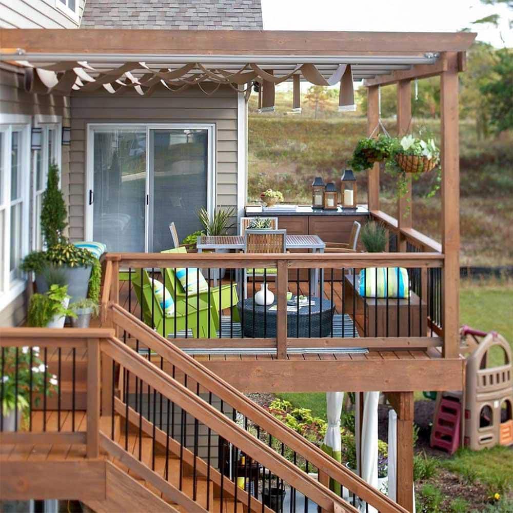 Afoxsos 100 Pack 32 x 3/4 Black Aluminum Hollow Round Metal Deck Balusters with Connectors and Screws for Railing (2)