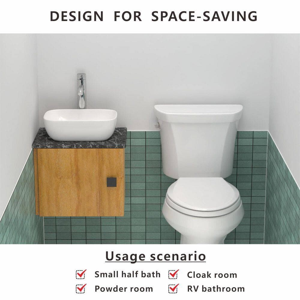 Helhom 14.5 in. x 10 in. Bathroom Vessel Sink Above Counter, White Porcelain Ceramic Sink, Vanity Sink Lavatory Wash Basin (3)