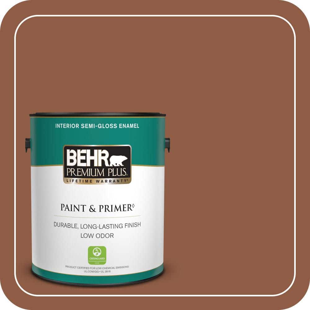 BEHR PREMIUM PLUS 1 gal. #PPU3-18 Artisan Semi-Gloss Enamel Low Odor Interior Paint & Primer