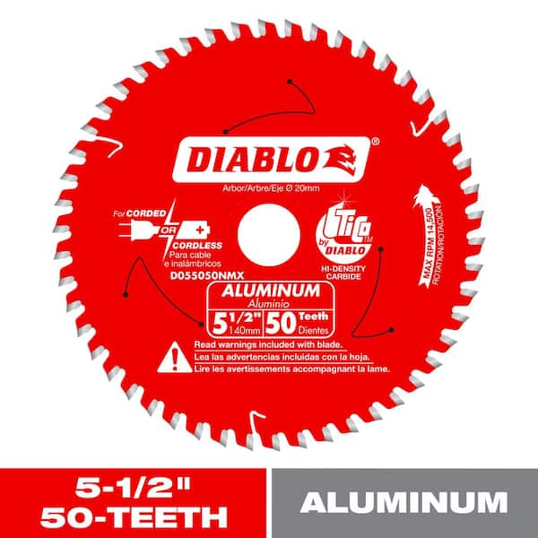 DIABLO 5-1/2in. x 50-Tooth Circular Saw Blade for Aluminum (2)