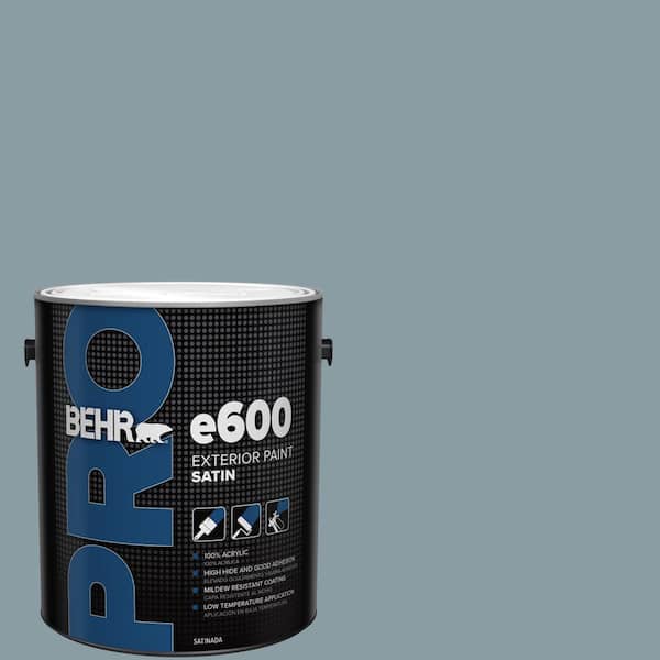 BEHR PRO 1 gal. #540F-4 Shale Gray Satin Exterior Paint (2)