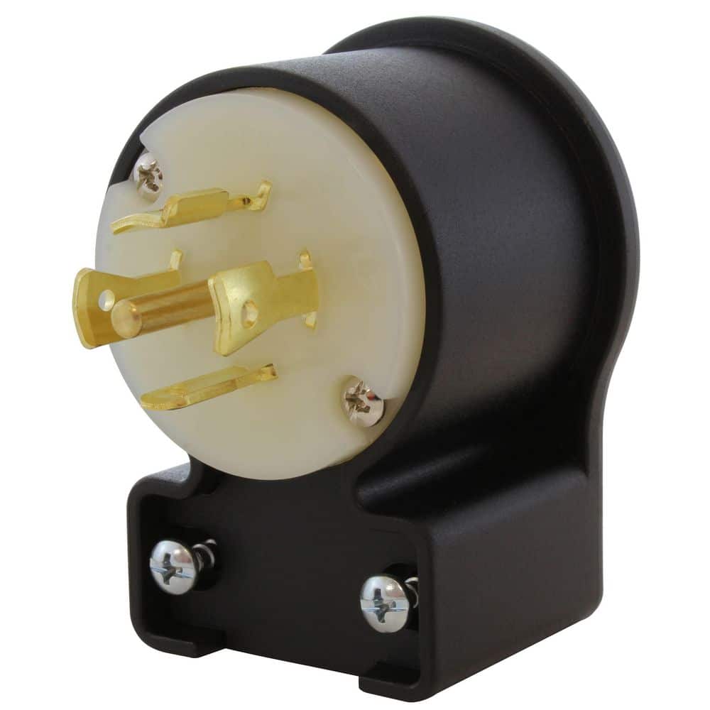 AC WORKS NEMA L21-20P 20A 3-Phase 120/208V 3PY, Elbow 5-Wire Locking Male Plug UL, C-UL Approval (1)