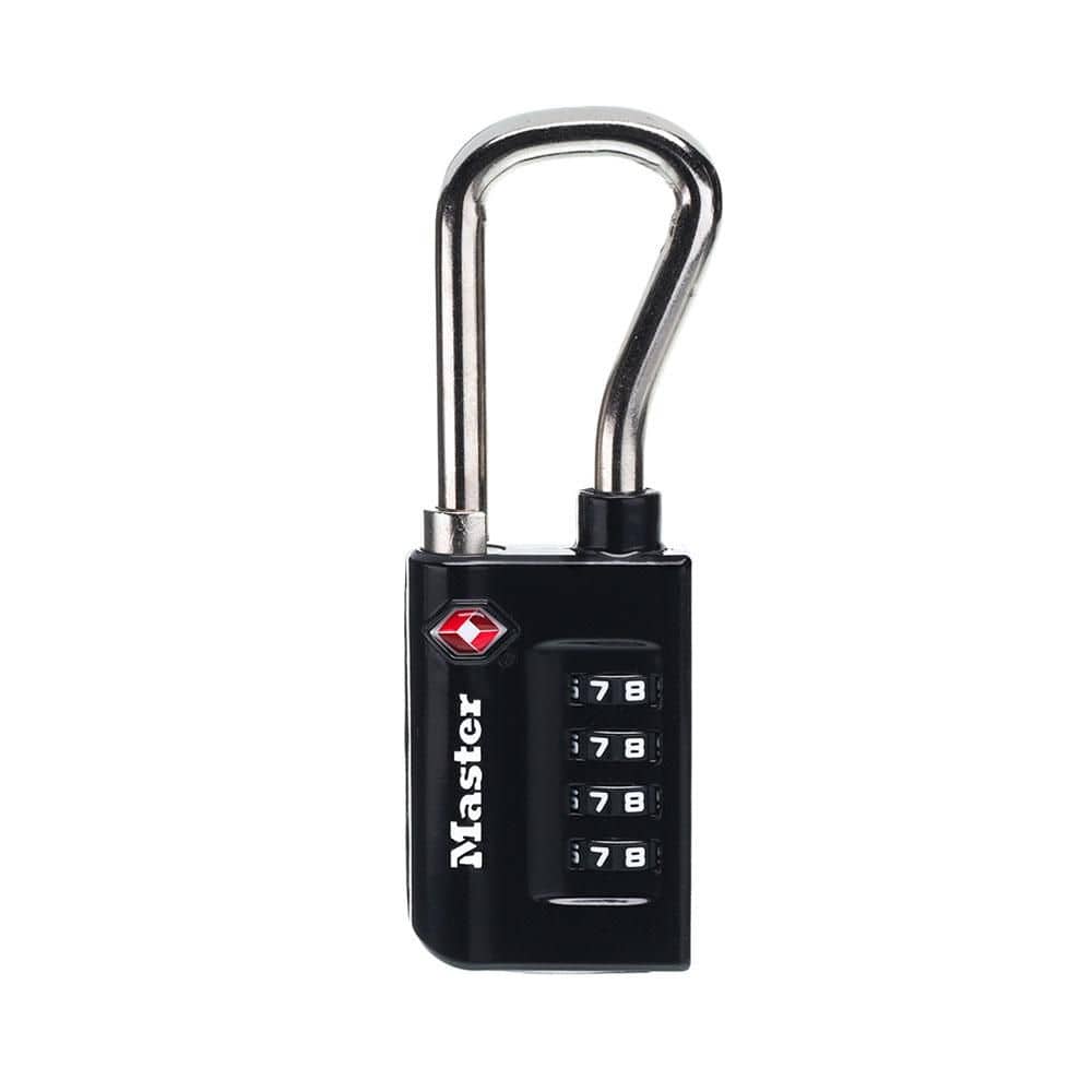 Master Lock TSA Approved Combination Luggage Lock, Resettable, Extended Shackle (1)