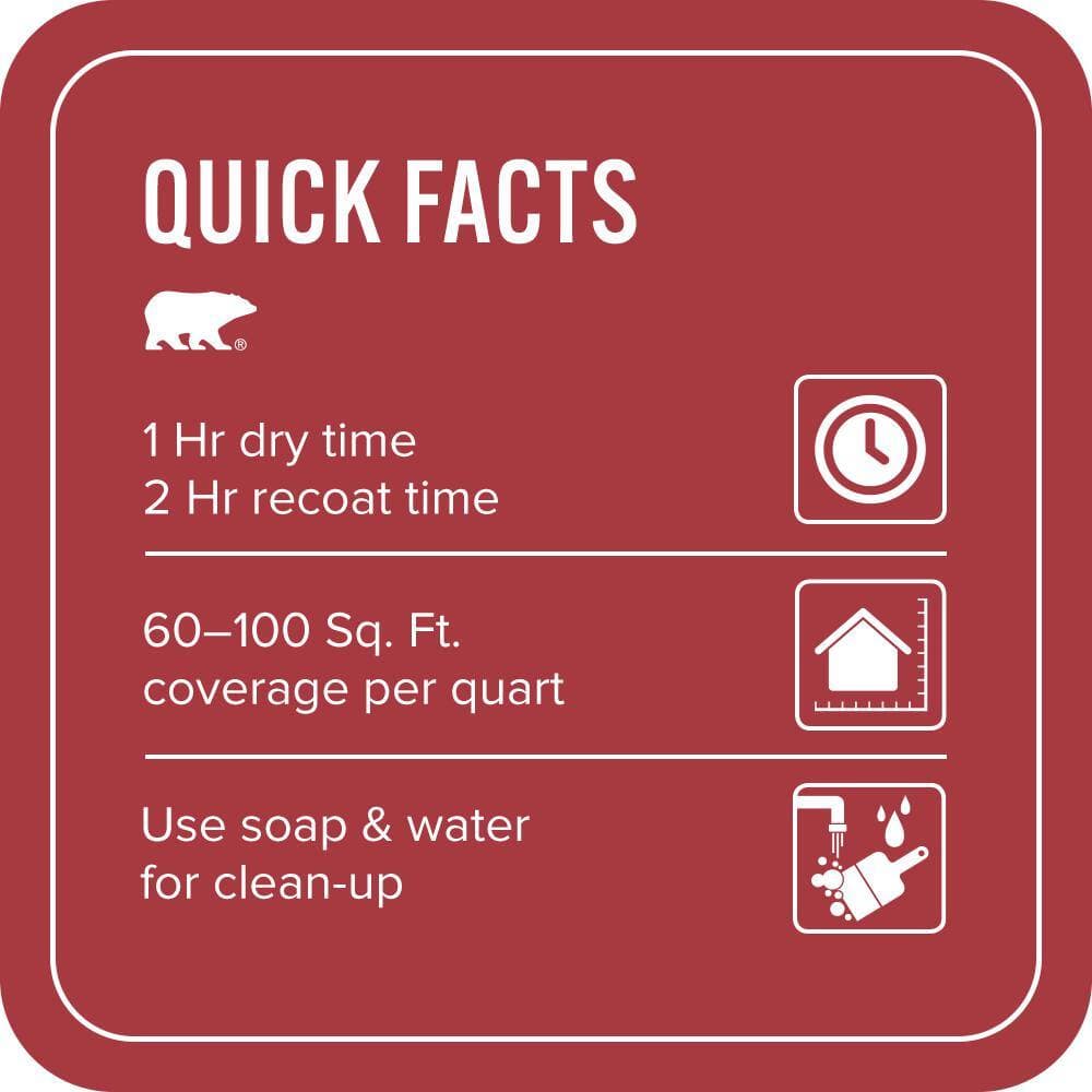BEHR PREMIUM PLUS 1 qt. #BXC-03 Scarlet Flat EcoMix Plant-Based Interior Paint & Primer (3)
