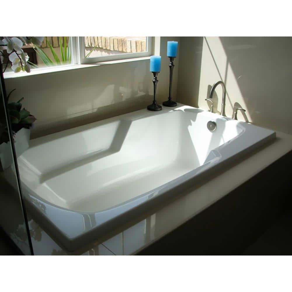 Hydro Systems Studio 60 in. Acrylic Rectangular Drop-in Air Bath Bathtub in White (2)