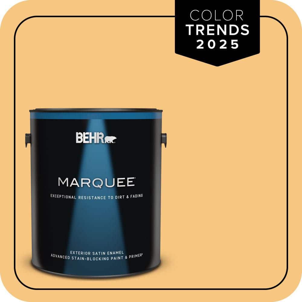BEHR MARQUEE 1 gal. #PPU6-07 Jackfruit Satin Enamel Exterior Paint & Primer