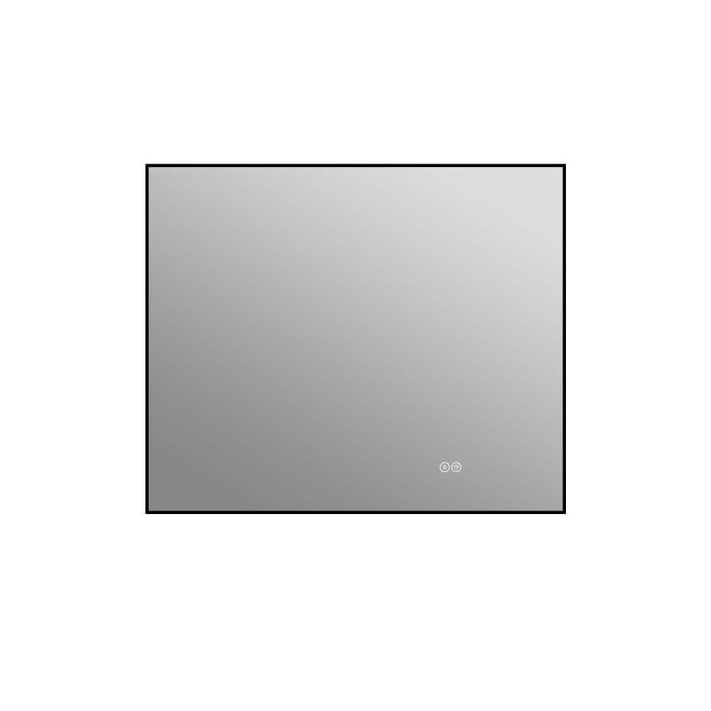 Unbranded 30 in. x 36 in. LED Bathroom Mirror with Aluminum Frame, Anti-Fog, Dimmable, 3 Color Temperatures, Memory Function, Wall