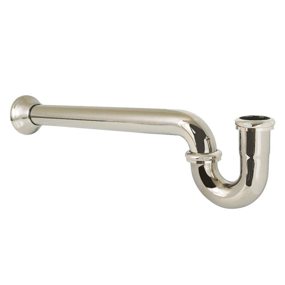 Kingston Brass Vintage 1-1/2 in. Brass Decor P-Trap in Polished Nickel (1)