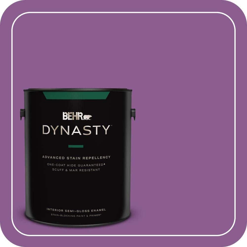 BEHR DYNASTY 1 gal. #P100-6 Chakra Semi-Gloss Enamel Interior Stain-Blocking Paint & Primer
