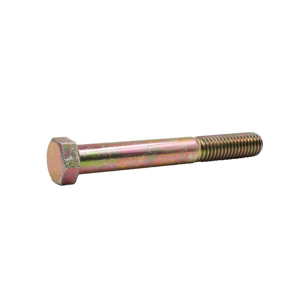 Everbilt 1/2 in.-13x2-1/2 in. Yellow Zinc Hex Head External Hex Drive Hex Bolt 1-Piece