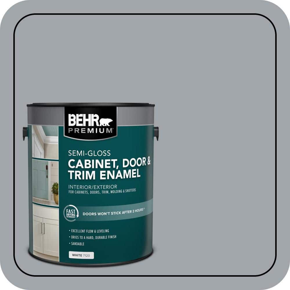 BEHR PREMIUM 1 gal. #PPU26-19 Chance of Rain Semi-Gloss Enamel Interior/Exterior Cabinet, Door & Trim Paint