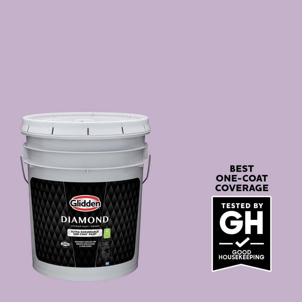 Glidden Diamond 5 gal. PPG1176-4 Purple Essence Eggshell Interior Paint