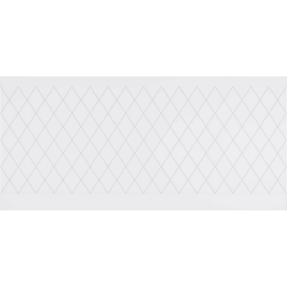 Ekena Millwork 44 in. H x 94-1/2 in. W 28.92 sq. ft. Checkerboard PVC Wainscot Paneling Kit (2)
