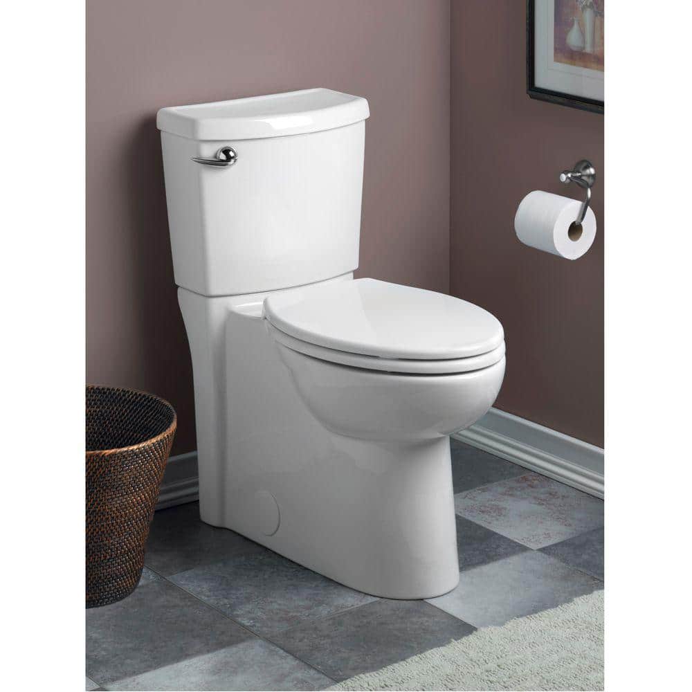 American Standard Cadet 3 FloWise Concealed Trapway Tall Height 1.28 GPF Round Toilet Bowl Only in White (2)